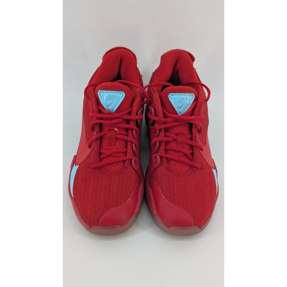 Nike Giannis Immortality Red Light Blue Basketball Shoes CZ4099-600 Kids Size 1Y